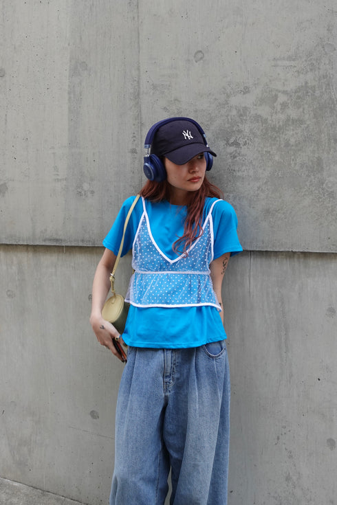 ドットチュールビスチェ